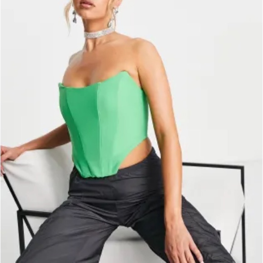 Green Corset Top